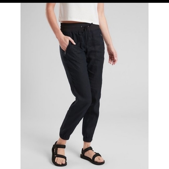 Athleta cabo linen jogger in black - Picture 4 of 13